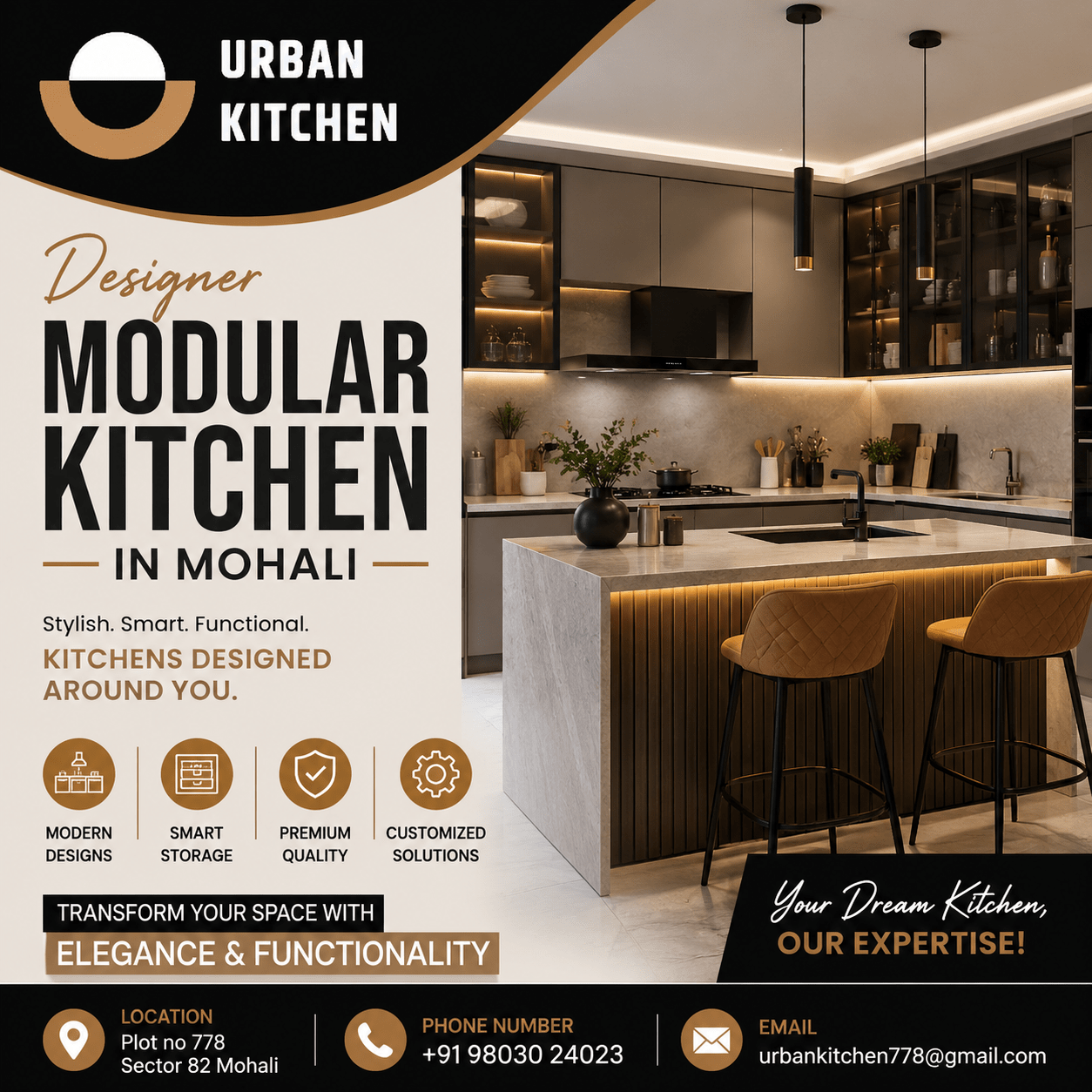 Designer Modular Kitchen in Mohali