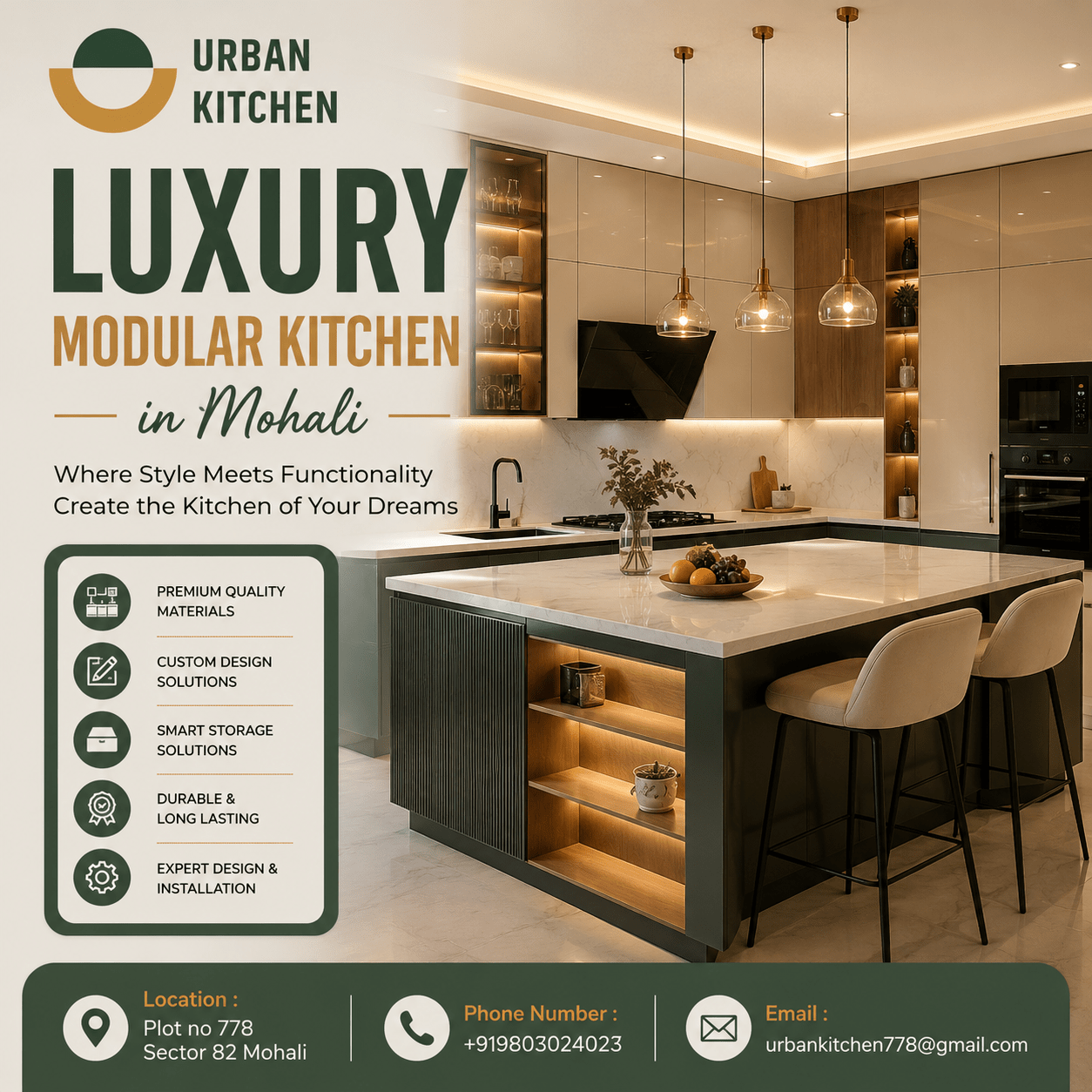 Luxury Modular Kitchen in Mohali